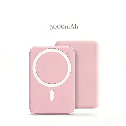  Magnetic Power Bank, Magsafe-Compatible Wireless Portable Charger, Fast Charging Compact Phone Battery Pack for Iphone 17-12 Series Smartphone